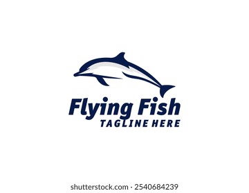 Awesome Flying Animal Outline Logo Design Vector 