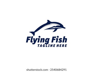 Awesome Flying Animal Outline Logo Design Vector 