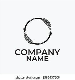 Awesome Folk Arrow Logo for your company