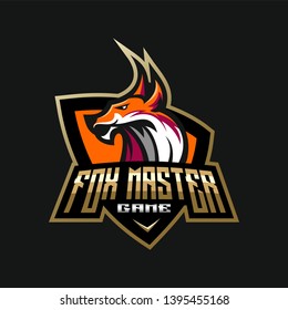 awesome Fox logo design illustration