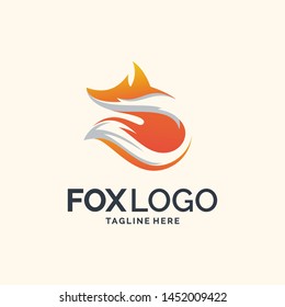 Awesome Fox Logo Design vector