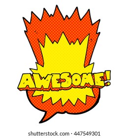 awesome freehand drawn comic book speech bubble cartoon shout