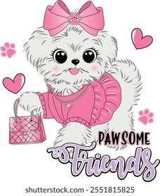 awesome friends love cute princess