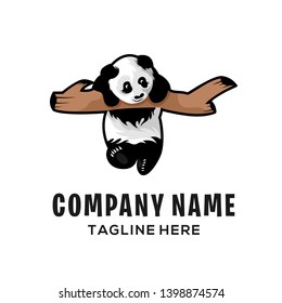 Awesome Funny Panda logo design