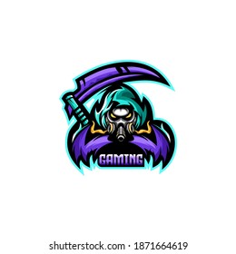 awesome gaming gradient logo design vector premium