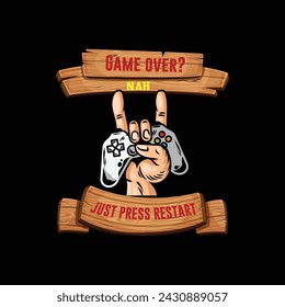 A awesome Gaming t-shirt template design