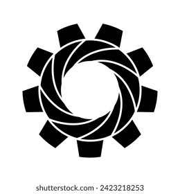 Vector de diseño del logotipo del engranaje asombroso