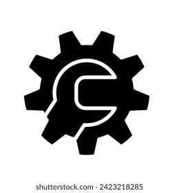Awesome Gear Logo Design vector