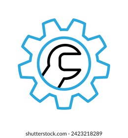 Awesome Gear Logo Design vector