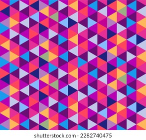 Awesome geomeric abstract poligonal mosaic. Triangle low poly abstract background. Abstract geometric background full colour with polygons. Origami style pattern which consist of triangular