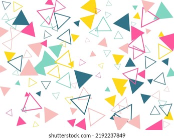 Awesome Geometric background with colorful triangles Abstract colorful and creative triangle background, vector illustration