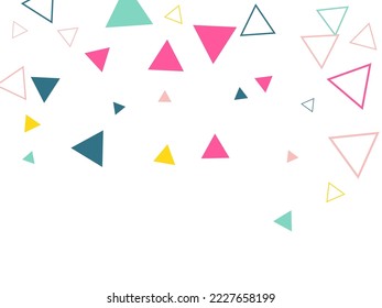 Awesome Geometric background with colorful triangles Abstract colorful and creative triangle background, vector illustration