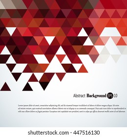 Awesome Geometric background with colorful triangles