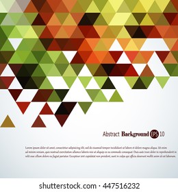 Awesome Geometric background with colorful triangles