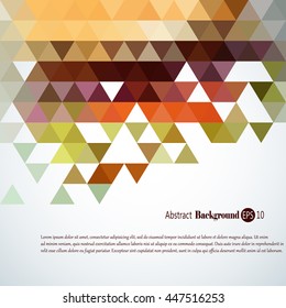 Awesome Geometric background with colorful triangles