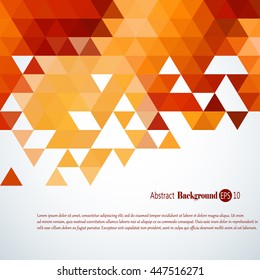 Awesome Geometric background with colorful triangles