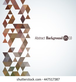 Awesome Geometric background with colorful triangles