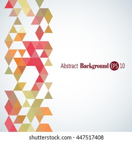 Awesome Geometric background with colorful triangles