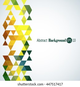 Awesome Geometric background with colorful triangles
