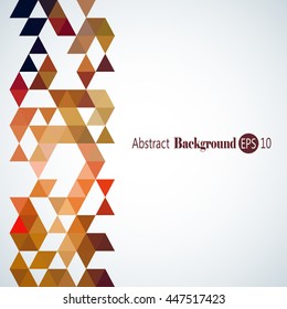 Awesome Geometric background with colorful triangles