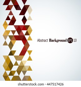 Awesome Geometric background with colorful triangles