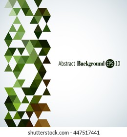 Awesome Geometric background with colorful triangles