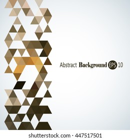 Awesome Geometric background with colorful triangles