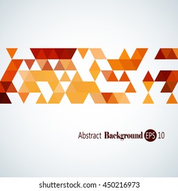 Awesome Geometric background with colorful triangles
