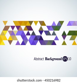 Awesome Geometric background with colorful triangles
