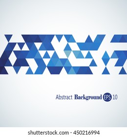 Awesome Geometric background with colorful triangles
