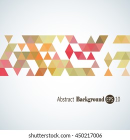 Awesome Geometric background with colorful triangles
