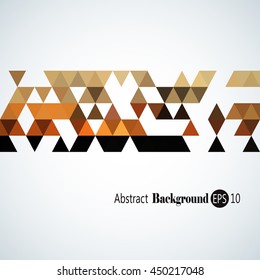 Awesome Geometric background with colorful triangles
