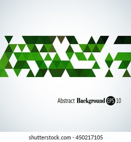 Awesome Geometric background with colorful triangles

