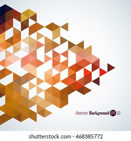 Awesome Geometric background with colorful triangles