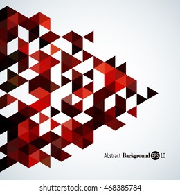 Awesome Geometric background with colorful triangles