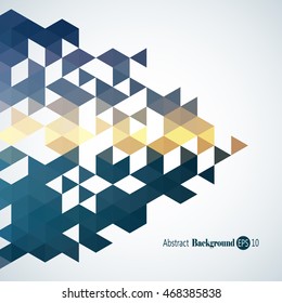 Awesome Geometric background with colorful triangles