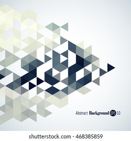 Awesome Geometric background with colorful triangles