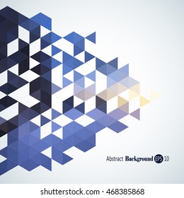 Awesome Geometric background with colorful triangles