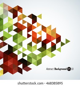 Awesome Geometric background with colorful triangles