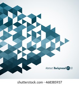 Awesome Geometric background with colorful triangles