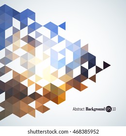 Awesome Geometric background with colorful triangles