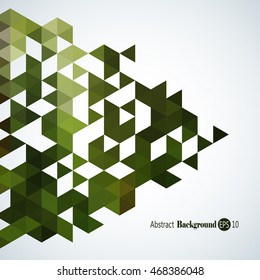 Awesome Geometric background with colorful triangles