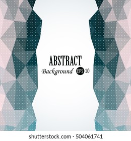 Awesome Geometric background with colorful triangles