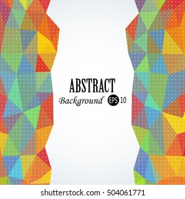 Awesome Geometric background with colorful triangles