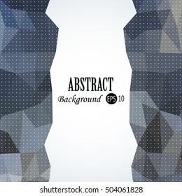 Awesome Geometric background with colorful triangles