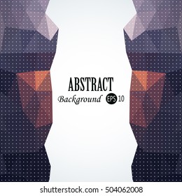 Awesome Geometric background with colorful triangles