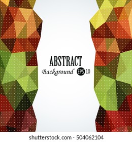 Awesome Geometric background with colorful triangles