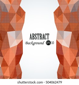 Awesome Geometric background with colorful triangles