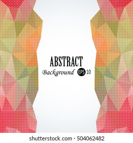 Awesome Geometric background with colorful triangles