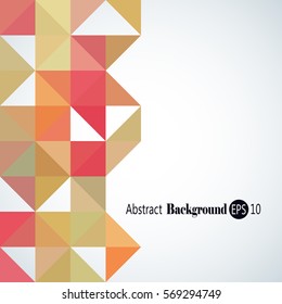Awesome Geometric background with colorful triangles
